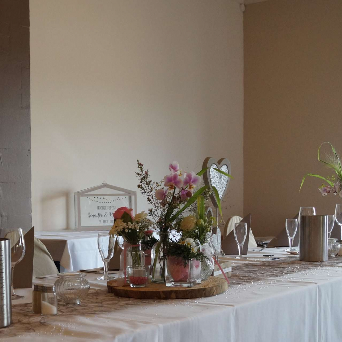 Dekoration auf Tisch